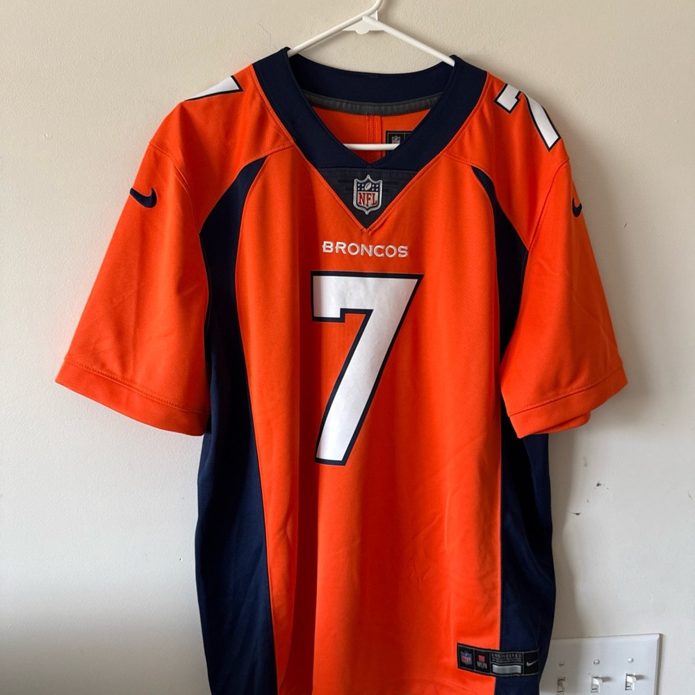 Men’s Nike John Elway #7 Denver Broncos Vapor Lmtd NFL Jersey Sz L - Orange RARE